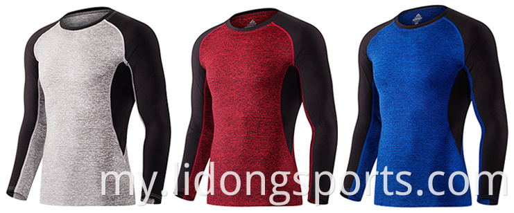 Lidong OEM Uniforms သည်အရည်အသွေးမြင့်မားသော polyester အမျိုးသားအားကစားယောဂလက်တိုလက်ရှည်ကြံ့ခိုင်ရေး 0 တ်ဆင်